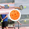 Pickleball Practice Balls, Orange Plastic, 40 Holes, Set of 4,