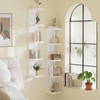 LitaEther 5 Tier White Lack Wall Shelf - Multi-Functional Display