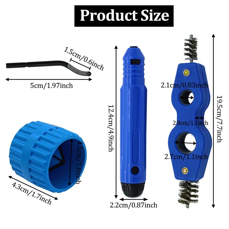 Deburring Tool with 11 High-Speed Steel Blades Storage Handle Design