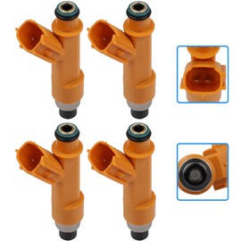 Injectors Kit,SCITOO 12 Holes Fuel Injector fit for 2002-2004 for Toyota Camry 2.4L, 2002-2004 for Toyota Solara 2.4L,Set of 4