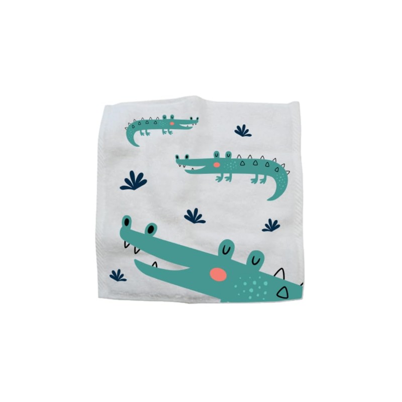 Hello Chums Wash Cloth - Safari Animal Magic Flannel, Face