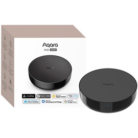 Aqara Smart Remote Control M200 Hub, Infrared Appliances, Matter Controller, Alexa Compatible, Thread Border Router, Smart Hub, HomeKit, Google Home Siri, Voice Control, Remote Control, Alarm Alarm