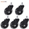ignparts 5 Pack 3 Inch Office Chair Caster Swivel Wheels