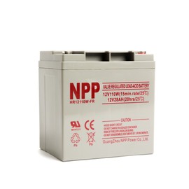 NPP High Rate Battery HR12110W 12V 660Watts 110Watt/ Cell AGM Sealed Lead Acid Rechargeable Battery, 12V 26Ah, 28Ah Flame Retardant UPS for Fish Finder, Scooter, Security and Solar System