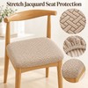 Jacquard Elastic Chair Cover – Universal Stretch Dining Chair Seat