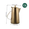 NOLITOY Stainless Steel Cold Water Kettle Elegant Design with Ergonomic