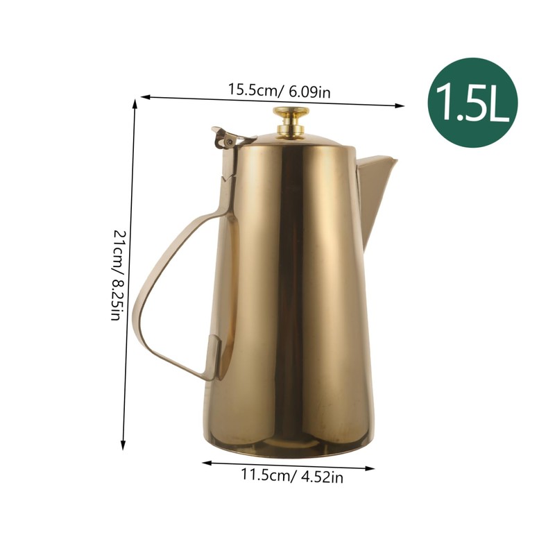 NOLITOY Stainless Steel Cold Water Kettle Elegant Design with Ergonomic