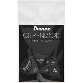 Ibanez Grip Wizard PPA16HRGBK Guitar Picks, Black, 1.0mm