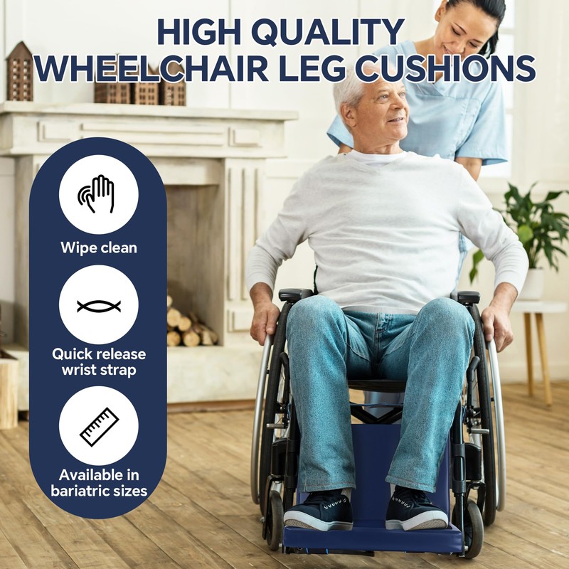 BALAPET Adjustable Height Wheelchair Footrest, High Density Foam Wheelchair Leg