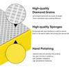 Biugaaufai 8 Pack Diamond Hand Polishing Pads, Sanding Blocks, Diamond