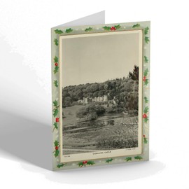 CHRISTMAS CARD - Vintage Cornwall - Caerhayes Castle (e)