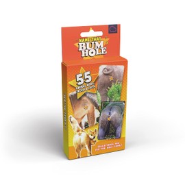 BUBBLEGUM STUFF - Name That Bumhole - Playing Cards, Board Games, Family Games - Animal Trivia Game - Party Games, Fun Family Games, Travel Games, Christmas Games, Xmas Games, Secret Santa Ideas - 55