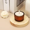 uxcell 2 Pcs Glass Tea Light Candle Holder, Round Ribbed