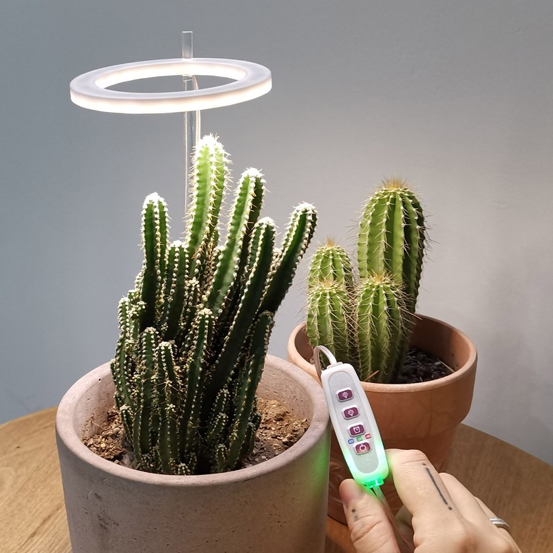 LED Plant Grow Light 5 Dimmable Modes 4 Head Timing