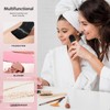 Retractable Makeup Brush 2 Pack with Cover, Ultra-Soft Synthetic Bristles