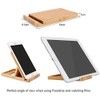 iCozzier Mini Bamboo Portable Adjustable Tablet Phone Stand Multi-angle Foldable