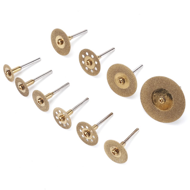 10pcs Diamond Cutting Discs Cut off Wheel Set For Rotary