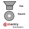 Cabentry Brand | Wood Screws | Flat Head | Square