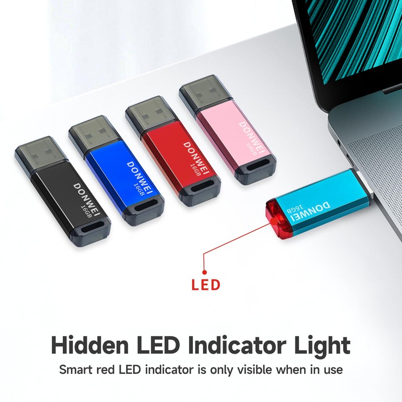 DONWEI USB Stick 16 GB, Memory Stick, USB Stick 2.0-5