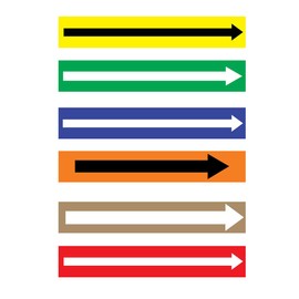 Sprinkler Fire Permanent Adhesive Vinyl Label Pipe Marker 12x2.5 in. Set of 50 Pipe Markers Only