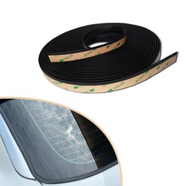 Piburth 16.4Ft Car Weather Stripping, Sunroof Seal Rubber Seal Car Windshield Seal Strip, Car Exterior Accessories Weather Strip, Rubber Edge Trim for Car Front Rear Windshield, Sunroof, Windows