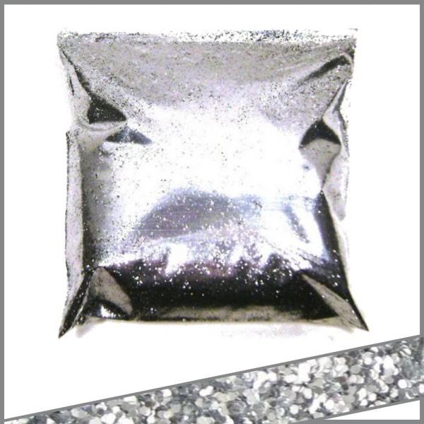 Luxe Flake 9oz Chrome Silver .015" Metal Flake for Auto,