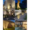btfarm 12 Pack Solar Lights Outdoor, 8 LED Solar Ground