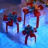 Set of 3 Christmas 60 LED Lighted Gift Boxes, 8
