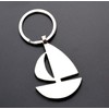 Sportigo ® Sailing Boat Keyring in Silver / Ship Boat