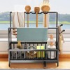 Wotendy Kitchen Sink Caddy with Drain Pan, Sponge Holder for