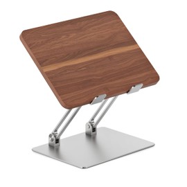 Branch Adjustable Laptop Stand - Elevate Ergonomics & Reduce Strain, Laptop Riser Customizable Height & Angle, Portable & Robust Design for Home or Office, Secure Silicon Grips - Walnut