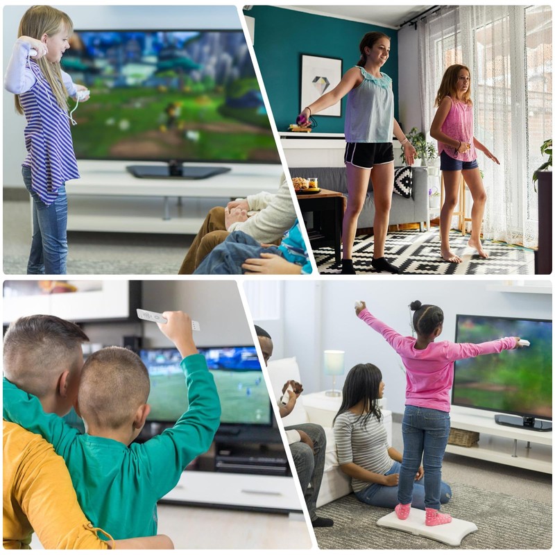Leikurvo 2er Set Wii-Fernbedienung Gamecontroller, Controller Remote mit Nunchuck Controller