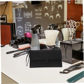 WOONEKY 1Pc Leather Scissor Storage Organizer Portable Barber Tool Case for Hairdressers Durable Travel Bag for Easy Scissor Access and Protection for Men and Women