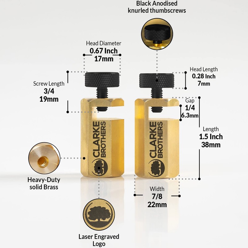 Clarke Brothers 2pcs Stair Tread Gauge for Conventional Framing Square