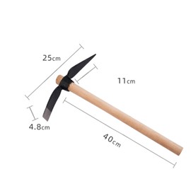 Hztyyier Garden Pick Pickaxe Garden Hoe Pick Mattock Multipurpose Hand Tool Weeding Seeding Digging Turning Soil Mining Tools