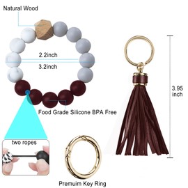 Silicone Compatible with AirPods Case Cover,Wonjury Protective Case with Bracelet Keychain for Women Girls,Compatible with Air Pod 2 & 1 Charging Case, Burgundy