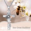 MISTBEE Bee Necklace Cross Jewelry Gifts 925 Sterling Silver Cross