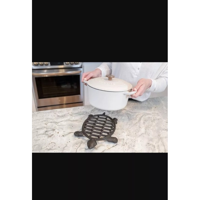 gasaré Gasarรฉ Cast Iron Trivet Metal Trivet Sea Turtle Design