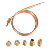 Gas Thermocouple Kit M6x0.75 with Universal Adapter Nuts Replacement 900mm/35.4"
