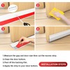 Hulameda 2 Pack Door Draft Stopper，Door Sweep for Exterior &
