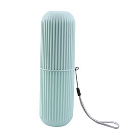 Estuche para Cepillos de Dientes de Viaje, 7.7x2.4x2.4in Portátil PP Antideslizante Taza Estuche de viaje para cepillos de dientes para Cepillos de Dientes de Viaje con Cubierta para Viajar (Verde)