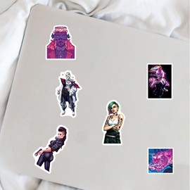 50 Stück Cyberpunk und Punk Aufkleber Set - Coole Sticker für Laptop, Wasserflasche, Auto, Motorrad, Stoßstange, Gepäck, Skateboard und Graffiti - Wasserdicht und langlebig
