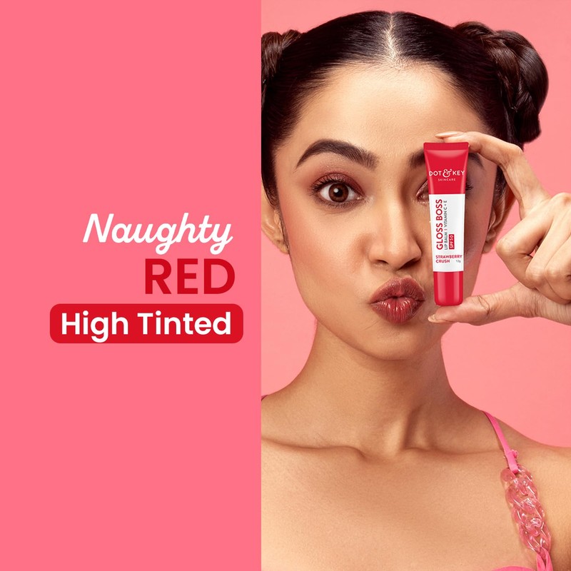 Dot & Key Strawberry Lip Balm (12gm) for Moisturization Soft