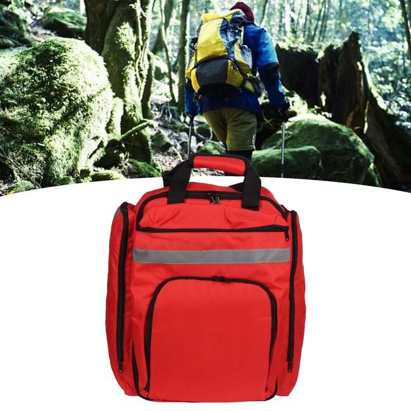 Outdoor Emergency Bag 600DPU Oxford Cloth Reflective Stripe First Responder