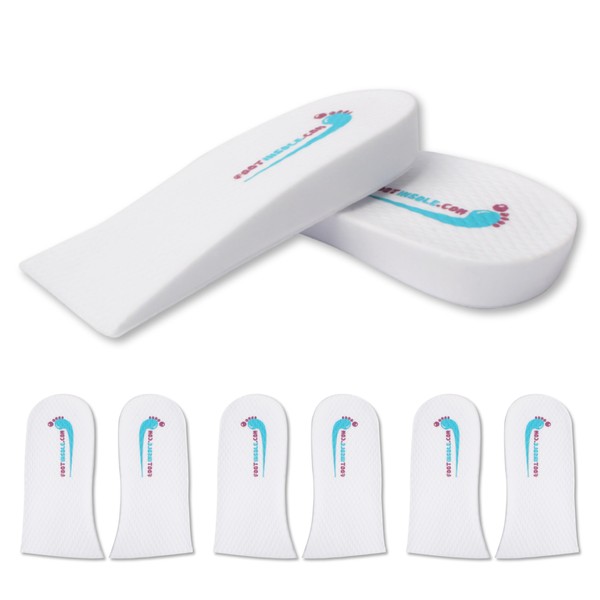 0.8 Inch Height Increase Shoe Inserts - Invisible Lift for