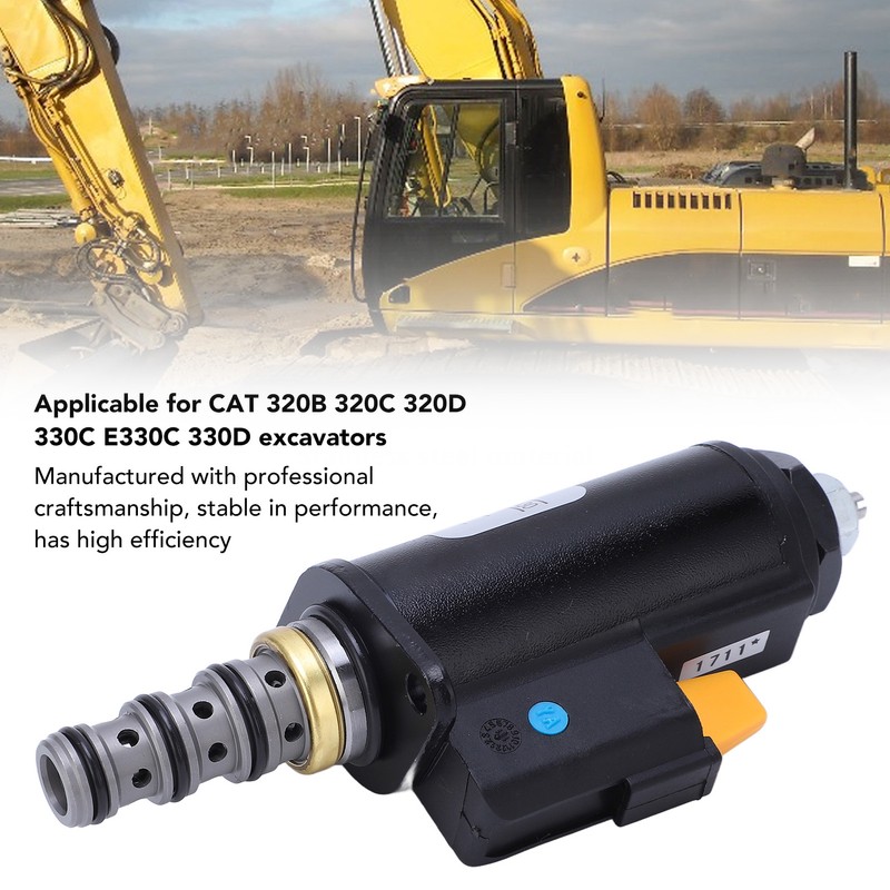 Rotary Solenoid Valve Alloy Steel Excavator Solenoid Valve Replacement 121‑1490