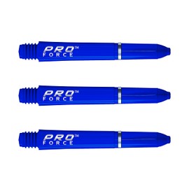 WINMAU Pro-Force Blue Short Nylon Ring Grip Dart Stems - 1 Set per Pack (3 shafts in total)