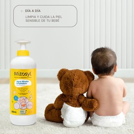 Mitosyl No-Rinse Cleansing Water - No-Rinse Micellar Water - Cleanses, soothes, and softens - Daily use - Vegan formula with aloe vera extract - 500 ml