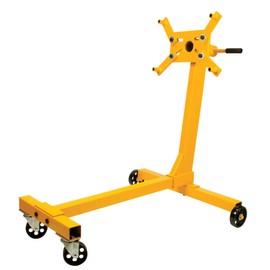 Performance Tool W41025 Heavy Duty Wheeled Engine Stand for Vehicle Maintenance, Yellow, 1000-lb Capacity