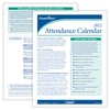 ComplyRight 2023 Attendance Calendar Card, White, Pack of 25
